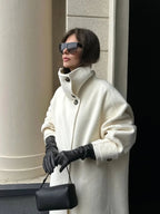 Juliana długi płaszcz ze stójką