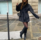 Krótki płaszcz z kołnierzem stojącym Ania