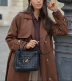 Płaszcz typu trenchcoat Molly ze sztucznego zamszu