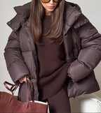 Kurtka puchowa Laura z odpinanym kapturem