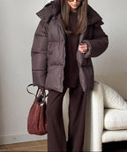 Kurtka puchowa Laura z odpinanym kapturem