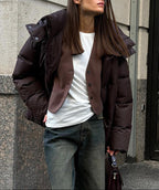 Kurtka puchowa Laura z odpinanym kapturem