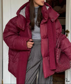 Kurtka puchowa Laura z odpinanym kapturem