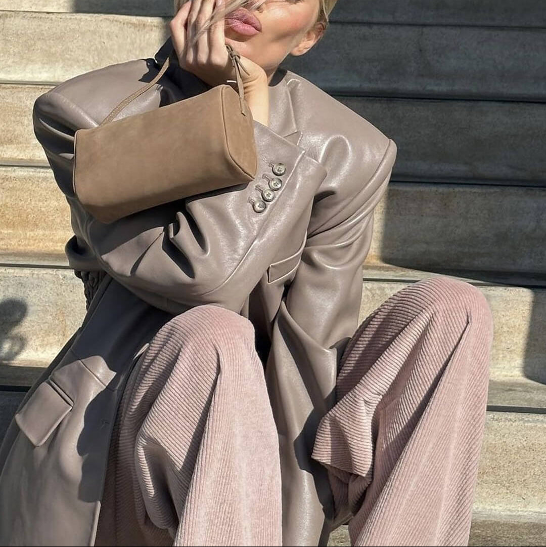 Dorianna zamszowa mini torebka na ramię