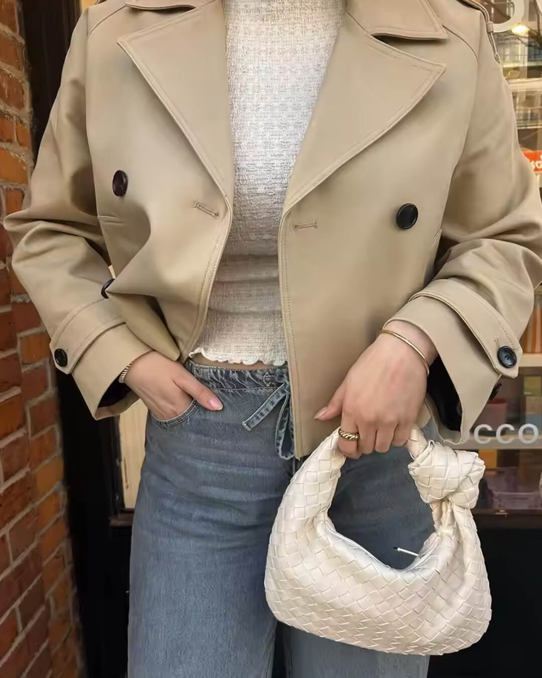 Krótki trencz Małgosia