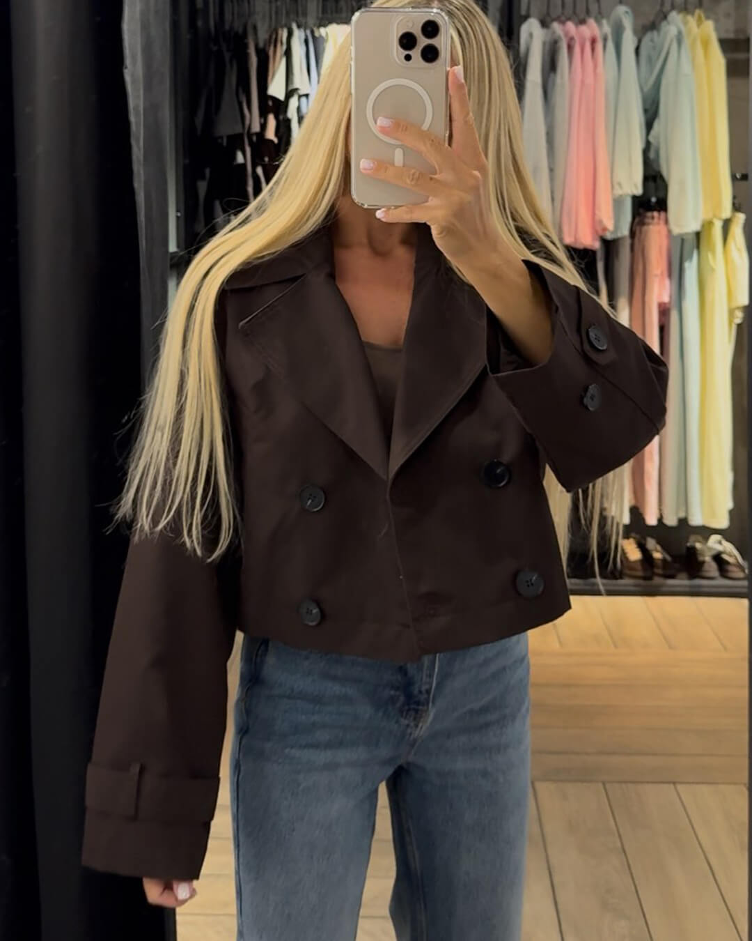 Krótki trencz Małgosia