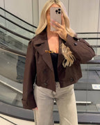 Krótki trencz Małgosia