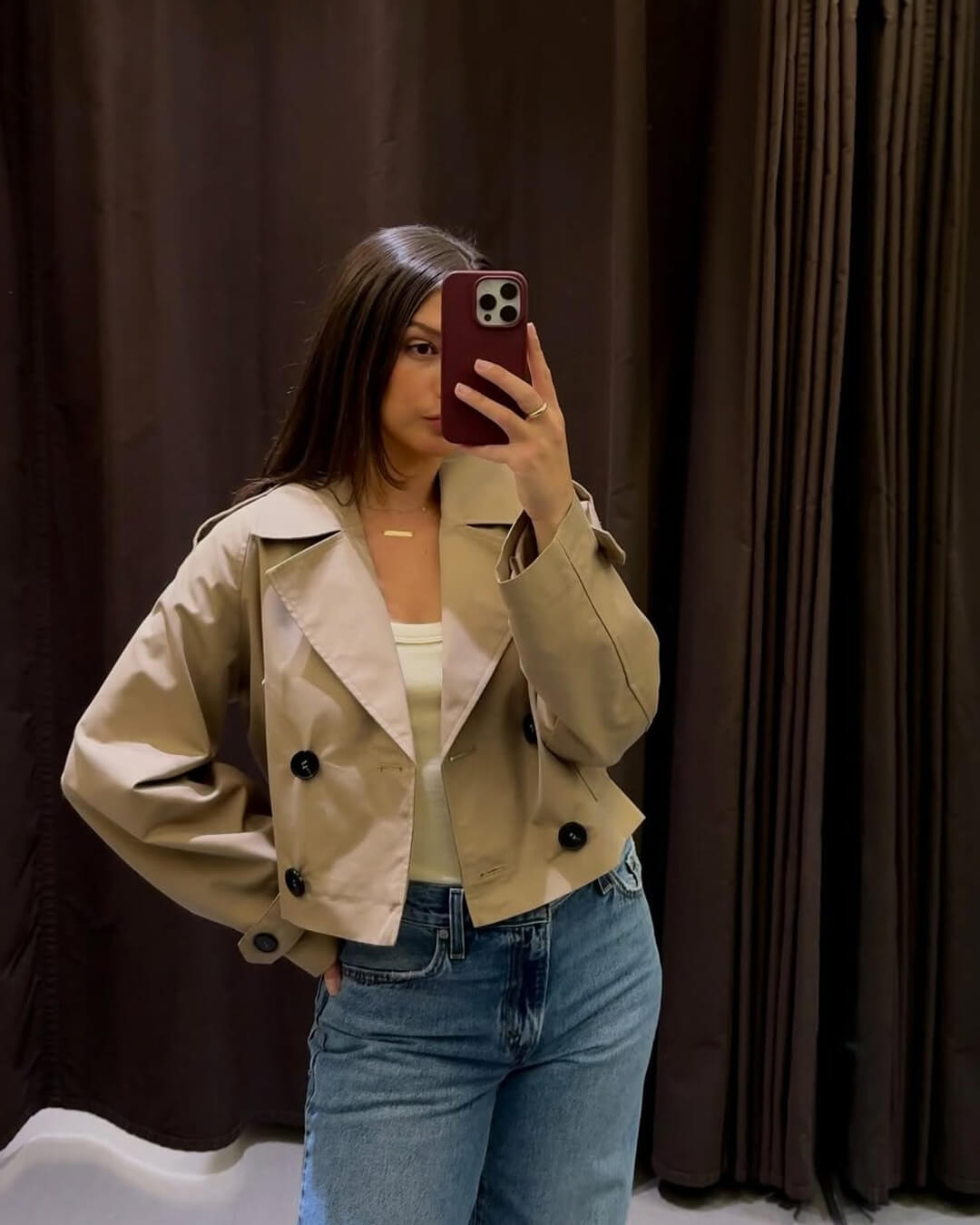 Krótki trencz Małgosia