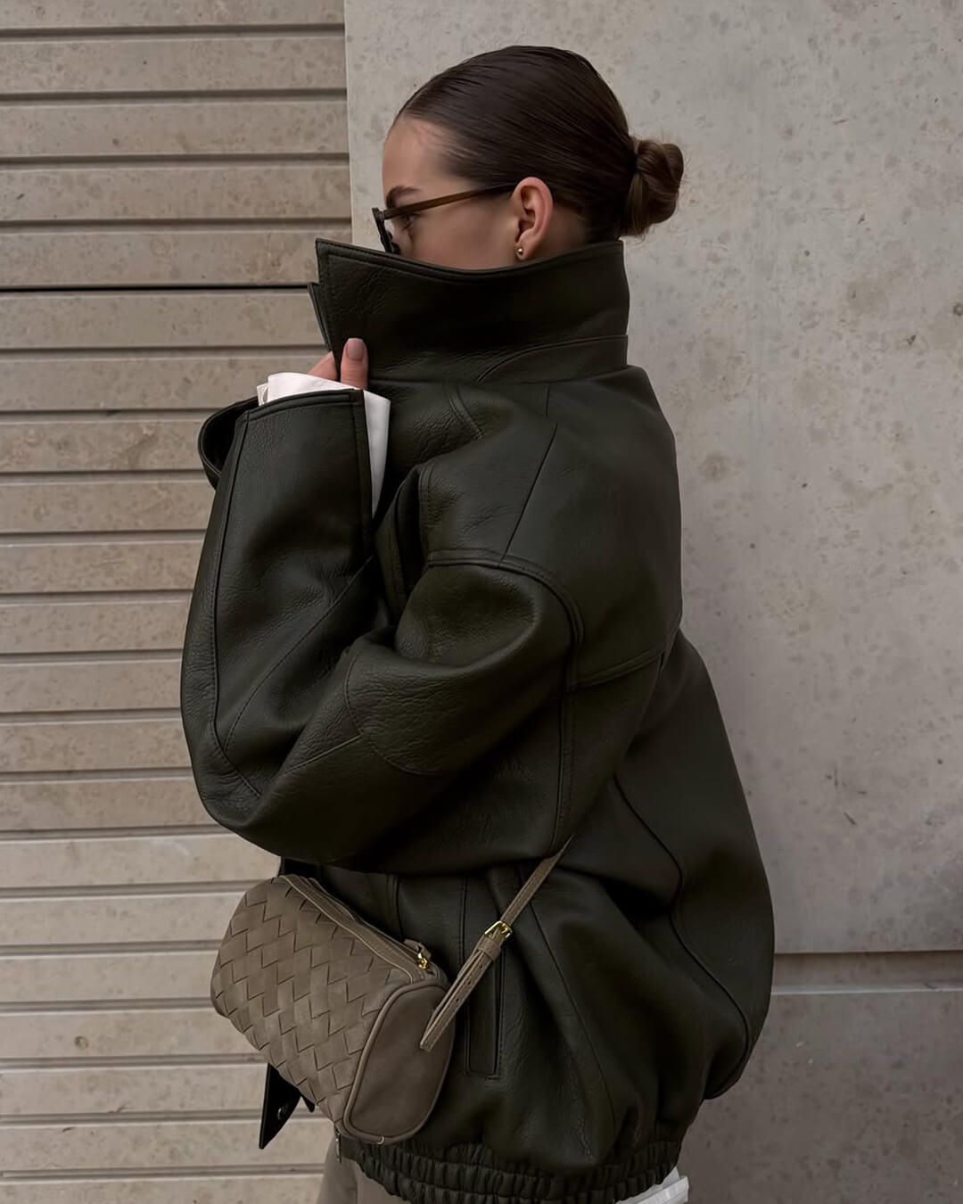 Justyna - Pleciona Torba z Zamszu