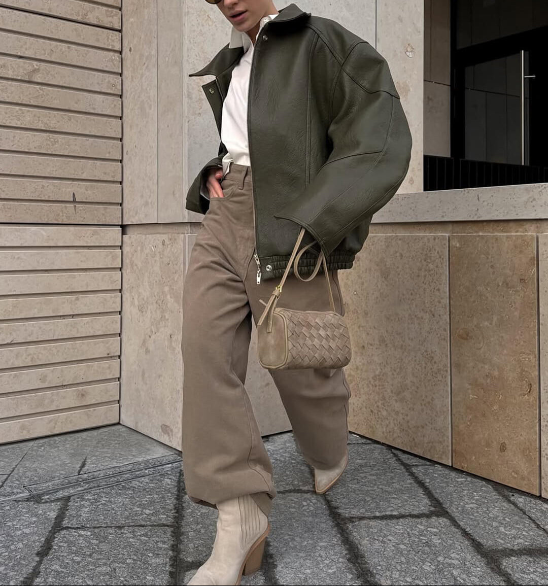 Justyna - Pleciona Torba z Zamszu