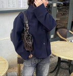 Elegancka kurtka ze stójką