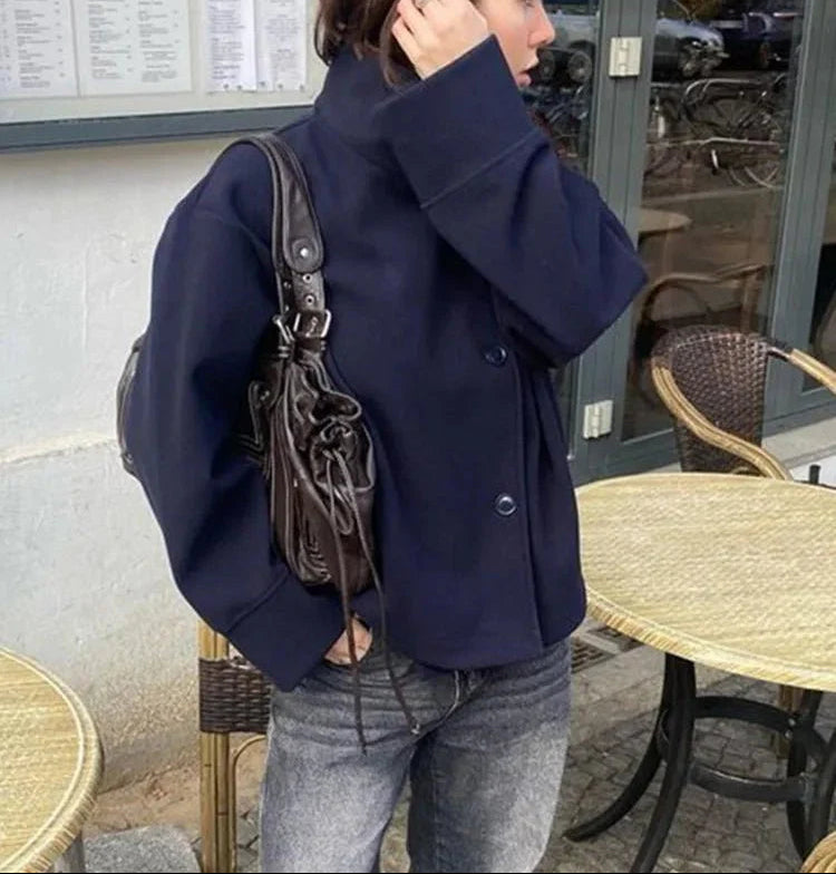 Elegancka kurtka ze stójką