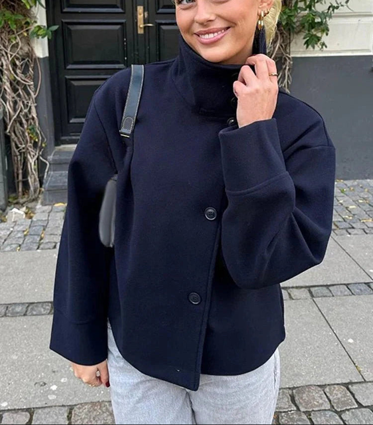 Elegancka kurtka ze stójką