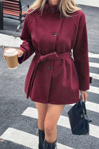 Płaszcz swetrowy z paskiem Joanna