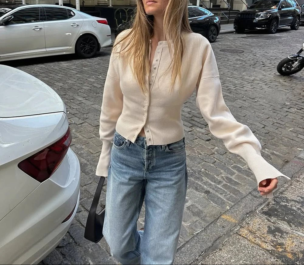 Dzianinowa kurtka Afrodyta