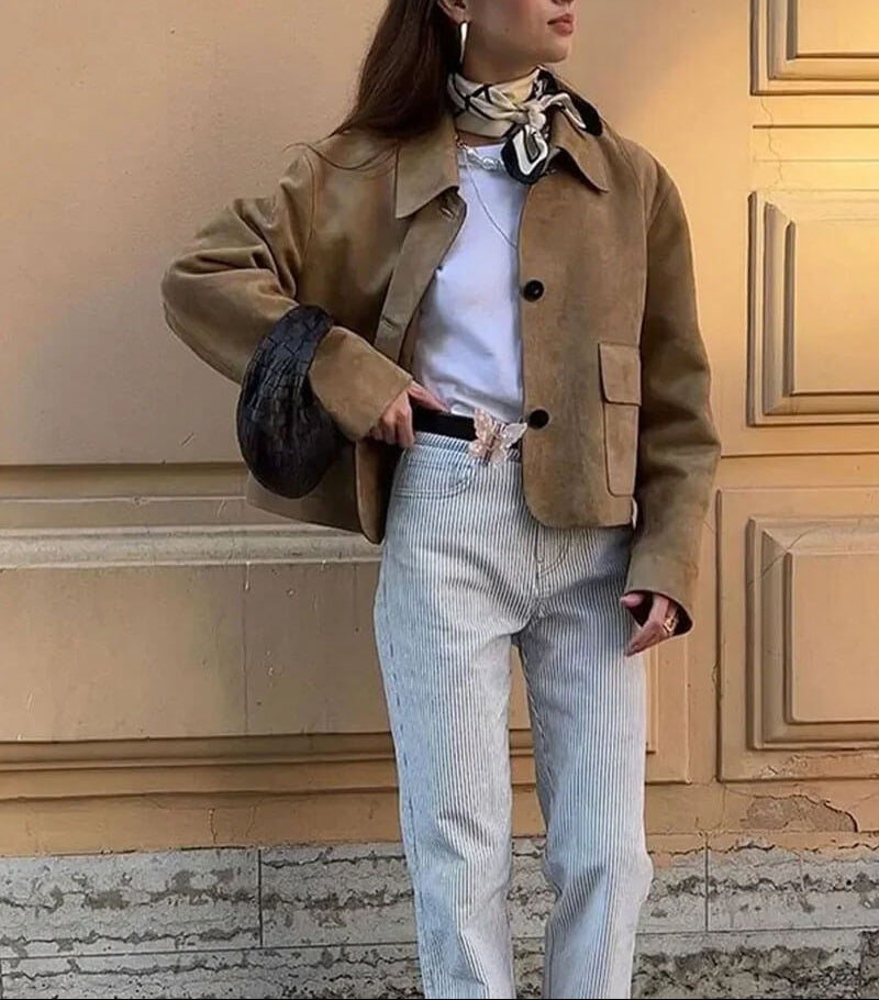 Kurtka ze sztucznego zamszu Marissa