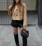 Kurtka ze sztucznego zamszu Marissa