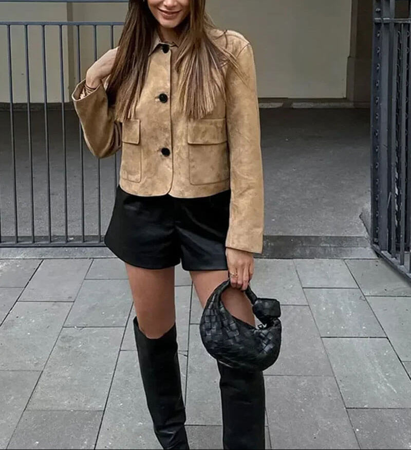 Kurtka ze sztucznego zamszu Marissa