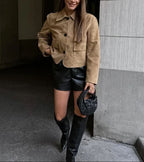 Kurtka ze sztucznego zamszu Marissa