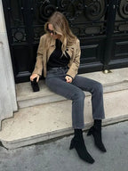 Kurtka ze sztucznego zamszu Marissa