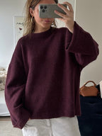 Burgundowy sweter Edyta