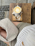 Maja - Mini tkana torebka z zamszu