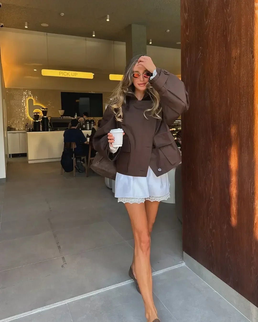 Krótki trencz Beata