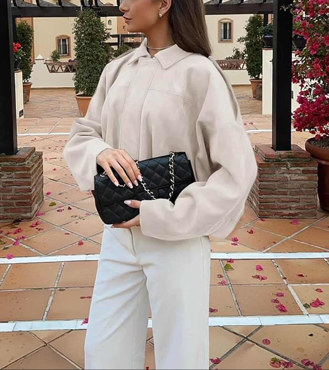 Kurtka bomberka z zamszu Laura