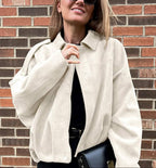 Kurtka bomberka z zamszu Laura