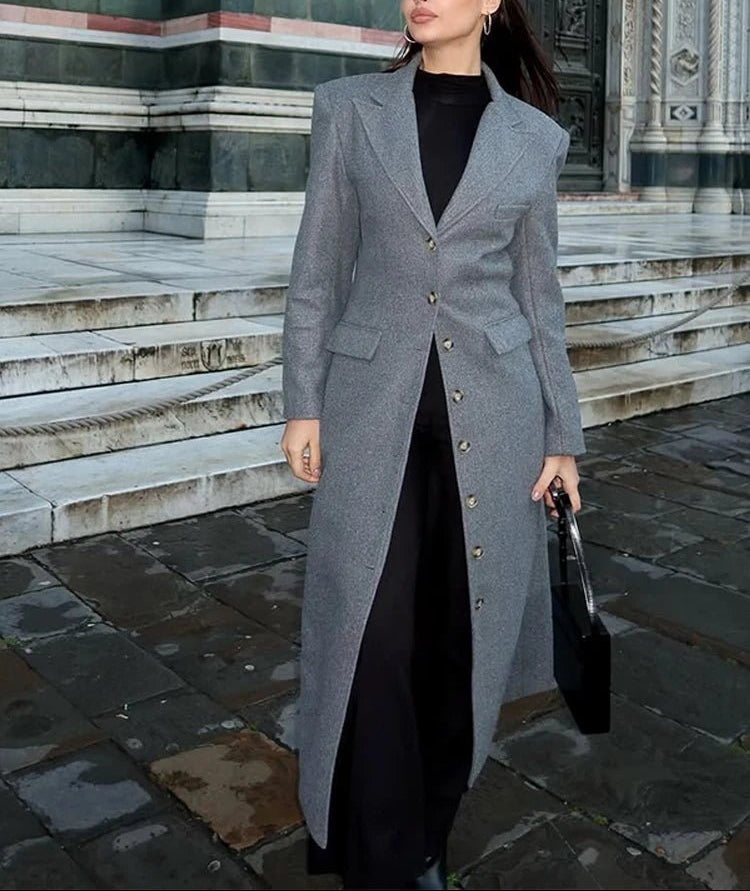 Ines długa kurutka z maszczoną talią