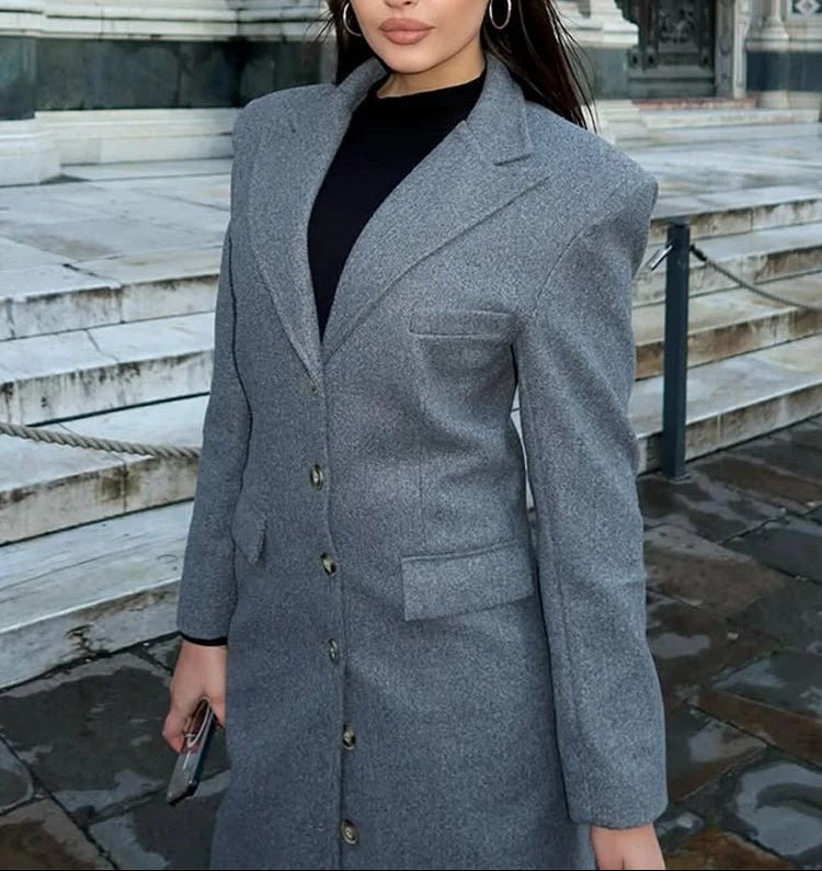 Ines długa kurutka z maszczoną talią