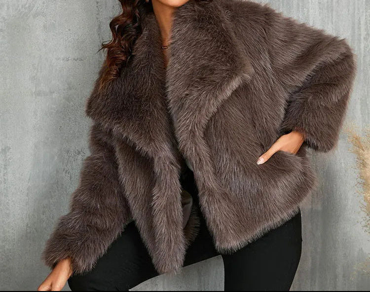 Kurtka z sztucznego futra Amanda