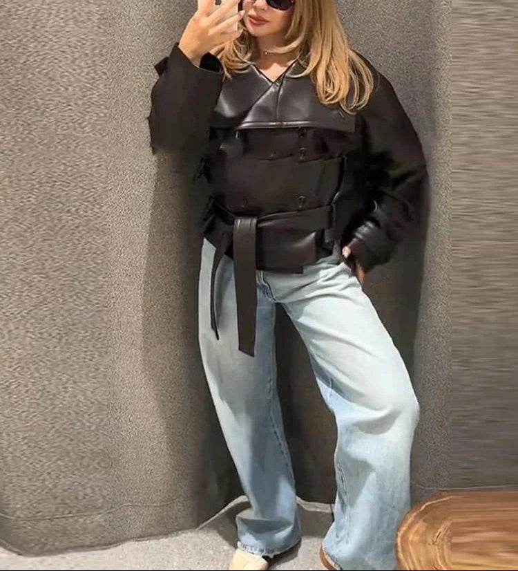 Skórzana kurtka Agnieszka