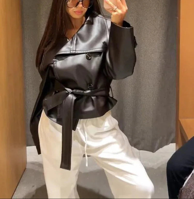 Skórzana kurtka Agnieszka