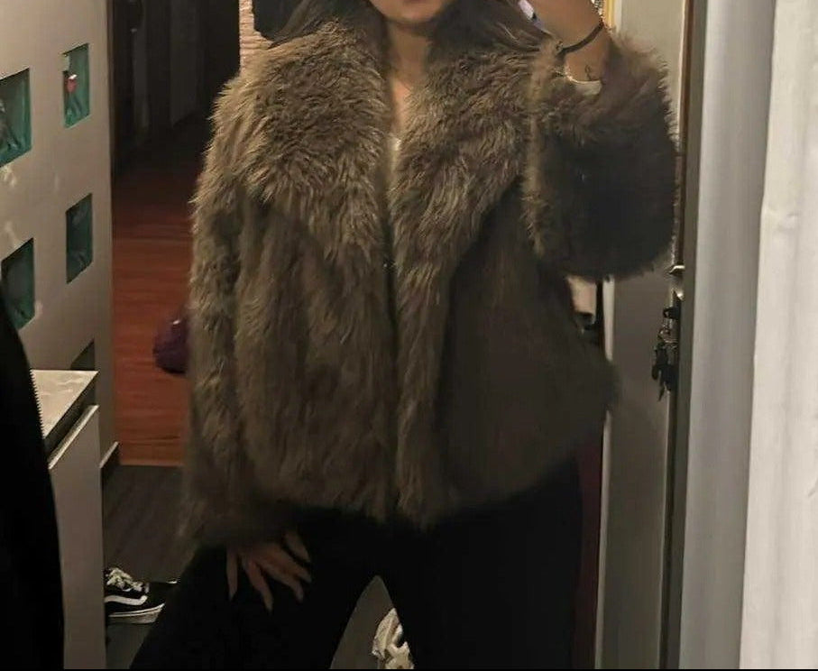 Kurtka z sztucznego futra Amanda